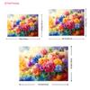 2D plane 1 scene of bright-colored flowers suitable for party family garden and studio decoration