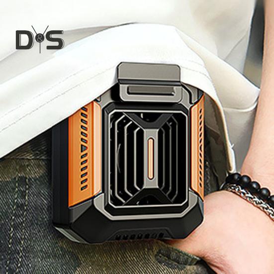 Waist Hanging Cooling Fan 3 Levels Adjustable Waterproof Portable Multifunctional LED Flashlight Power Bank Mini Air Conditioner Belt Fan