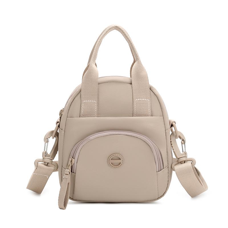 Women's Solid Color Nylon Bag Large Capacity Mobile Phone Bag Shoulder Bag Crossbody Bag