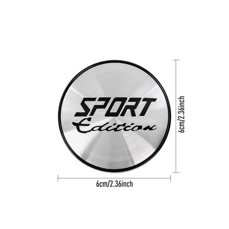 4Pcs 60mm/65mm SPORT Edition Logo Car Wheel Center Hub Caps Cover Decoration Accessories