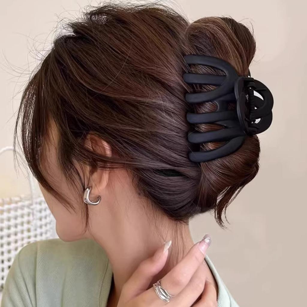 Women's Large Hair Claw Clips Solid Color Non-Slip Unbreakable Hair Clips for Stylish Hair Accessories