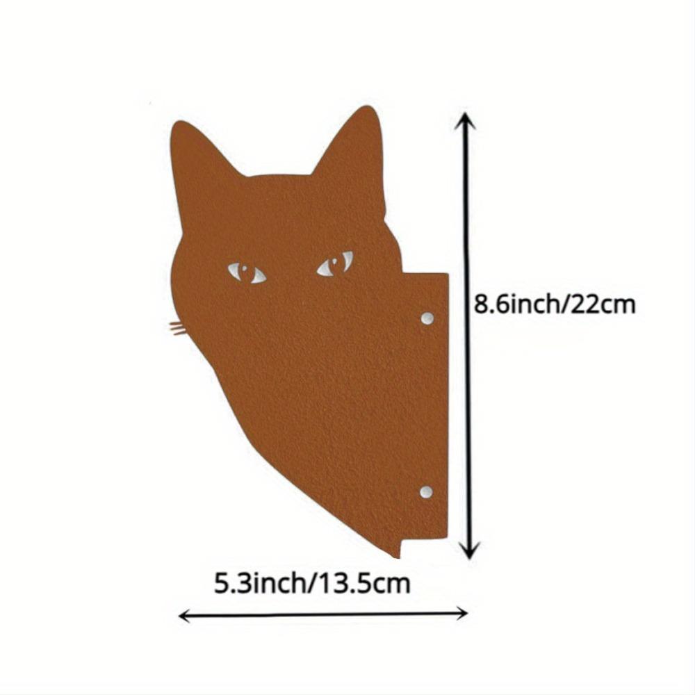 

1 шт. Восхитительная скульптура для двора «Кошки» — Неотразимые скульптуры кошек, подарки и украшение газона. Потрясающий силуэт из железа жёлтый