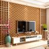 Revestimiento de Pared Simulado Tejido de Paja Tejido de Bambú Revestimiento de Pared Clásico Chino Zen Decoración del Hogar Esterilla de Paja Pincel Pegamento Papel de Pared de PVC