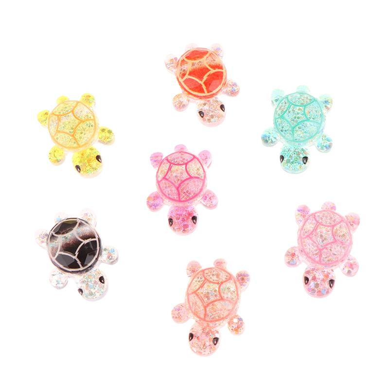 2Pcs Mini Turtle Garden Micro Landscape Resin Crafts Tiny Turtle Miniatures Home Decoration Ornaments Gift