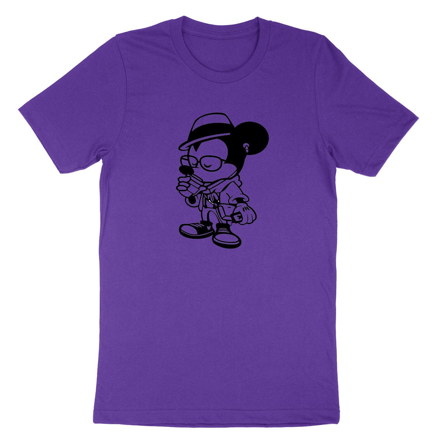 Cute Drink Coffee Funny T Shirt Custom Tee Printed Mickey Mouse Drinking S разноцветный