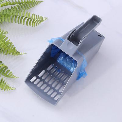 Cat Litter Scooper with Waste Can Pet Waste Scoop Cat Litter Shovel Hand Sifting Shovel with Trash Bag Holder for Indoor Cats Dogs