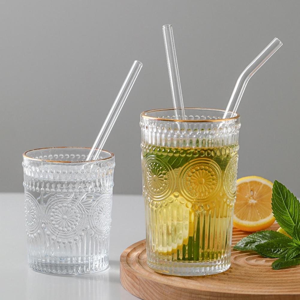 Glass Straw Curved Straw Glass High Temperature Resistant Straw