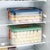 Dumpling Freezer Tray: Portable Multi-Layer Storage Box for Fresh Wontons