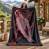 Coperta in Flanella con Nome Personalizzato Chainsaw Man Morbida Calda Coperta Plaid in Peluche Regalo Personalizzato per Famiglia Amici