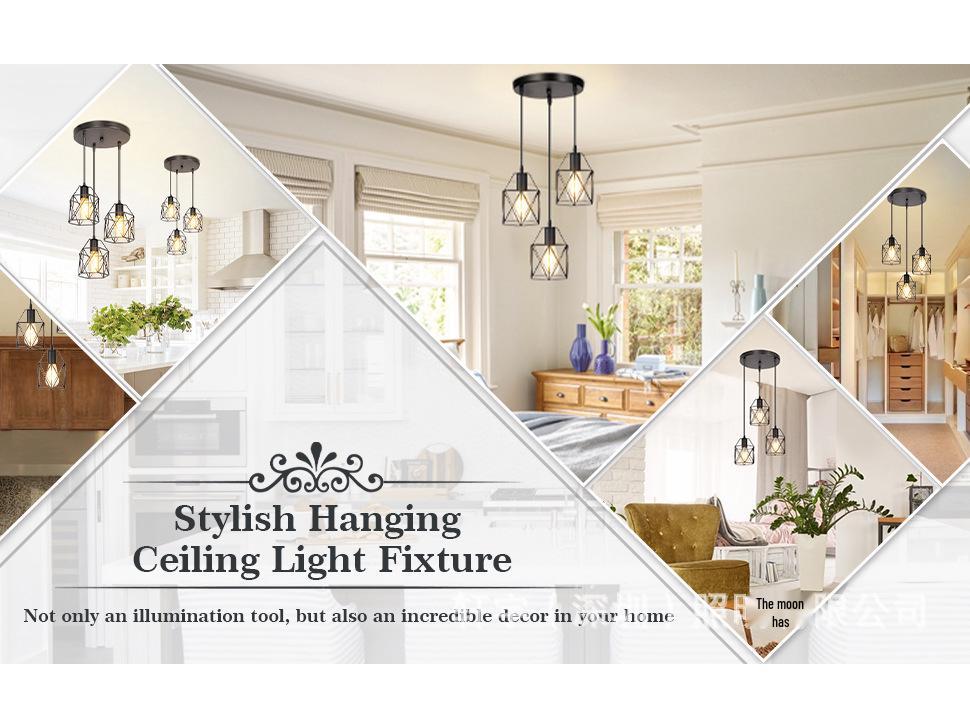 Nordic Modern Minimalist Industrial Chandelier - Retro Creative Style for Bars and Aisles