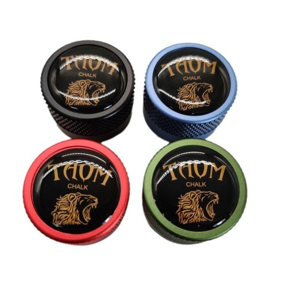 Aluminum Zinc Zinc Alloy Pool Chalk Holder Round Shaped Chalk Tip Case  Billiards Accessories