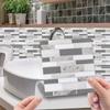 New Waterproof Marble Rock Crystal Tile Stickers Self-adhesive Wear-resistant Floor Stickers Home Kitchen Decoration
