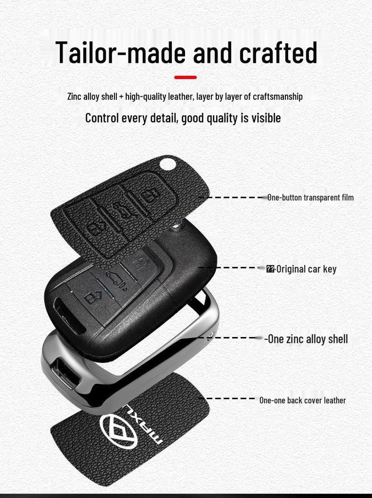 SAIC MAXUS V80/G10/T70/V90 Metal Key Case & Folding Shell with Buckle