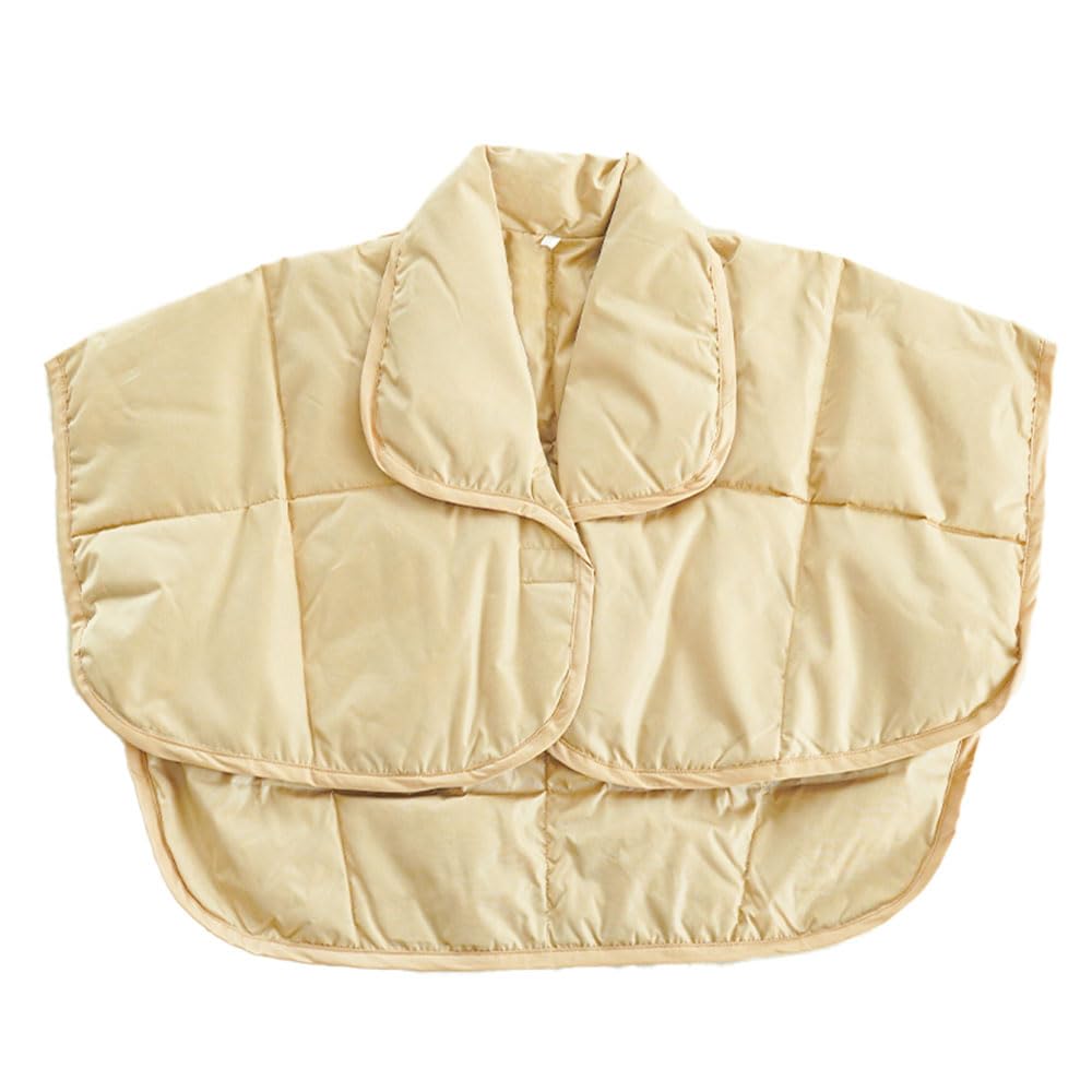 

Пуховой подплечник и пуховой размер плеча Однотонный Легкий в движении Погода Холодная Простая Зимняя одежда [Kodawari Anminkan] [Легкий Теплый!] Подушечка, M, Бежевый, 60% бежевый