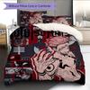 Anime Pattern Bedding Quilt Set Quilt Cover Pillowcase Home Decoration Birthday Gift (1 * Duvet Cover + 2 * Pillowcase, Without Core)