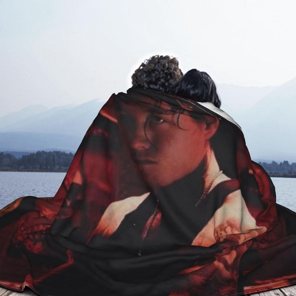 Bad Omens Noah Flannel Throw Blanket Rock Music Blankets for Bed Outdoor Soft Quilt