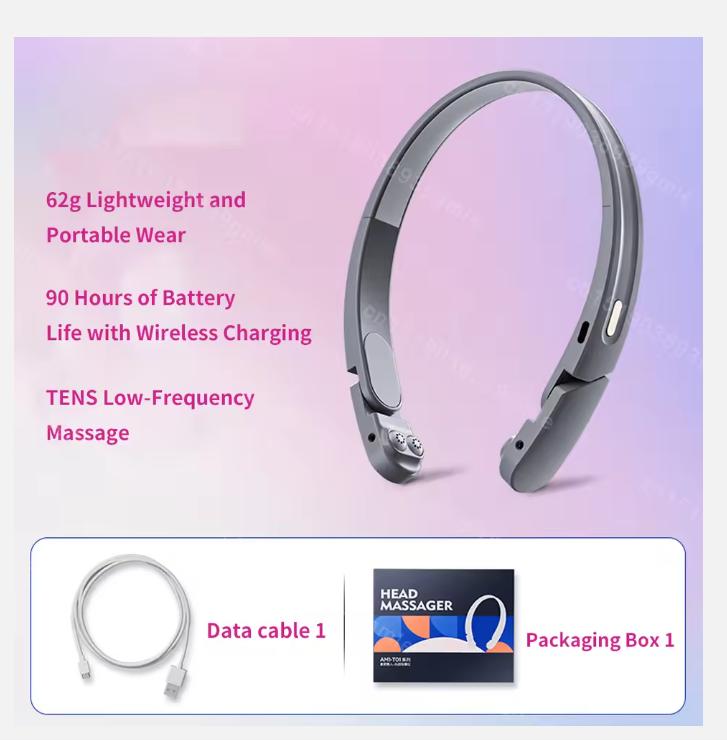 Ems Electric Head Massager Headache Relief Brain Stimulator Therapy Machine Migraine Insomnia Release Masseur Relieve Headaches