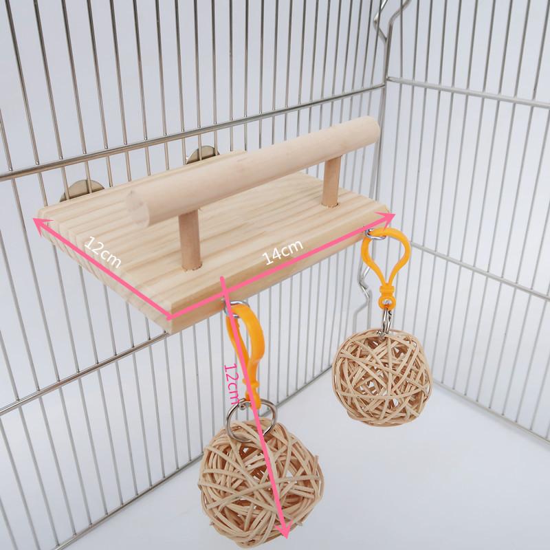 Bird Toy Hamster Toy Pet Springboard Combination Toy Parrot Climbing Ladder Springboard Stand Swing