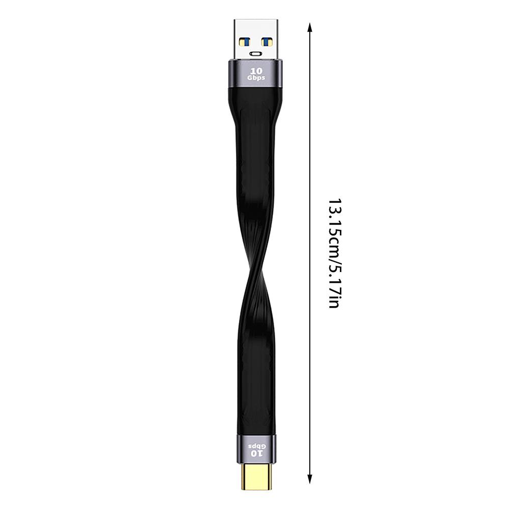 Flexible Data Cable Power-bank Usb3.1 Transmission Fast Charging 10Gbps Short Line