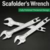 Fixed Double Head Ratchet Wrench Combination Spanner Metal Scaffold Tool Ideal For Builders And Technicians