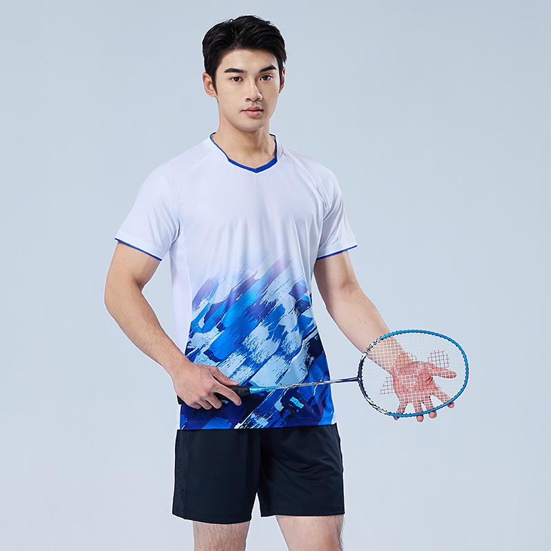 Quick-Dry Breathable Badminton & Volleyball Unisex Training Uniform Set with Printed Numbers