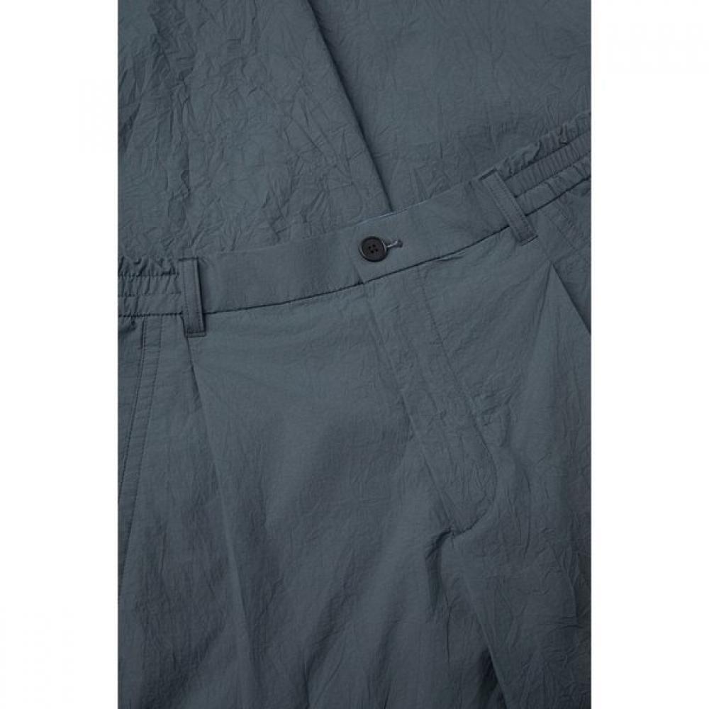 Customellow Grey Loose Fit Tucked Creased Pants Cwpam26431gyx