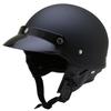 NEORIDERS GT2 Poly Helmet Motorcycle Half Helmet Matte Black Free Size 57-60cm Short Visor SG/PSC Washable Interior Detachable Ear Pads