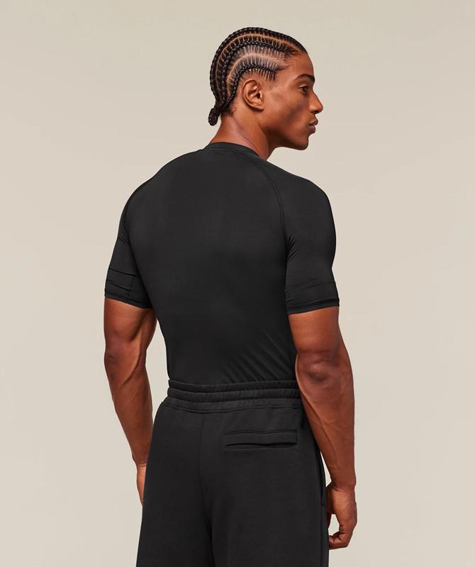 Herren Schnelltrocknendes Atmungsaktives Slim-Fit Sport-T-Shirt mit Kühleffekt und Lässigem Print