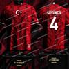 2026 Turkish Men's Football Jersey, Plus Size, Sports Fitness Football Crew Neck Short-Sleeve, Suitable for Outdoor Sports
