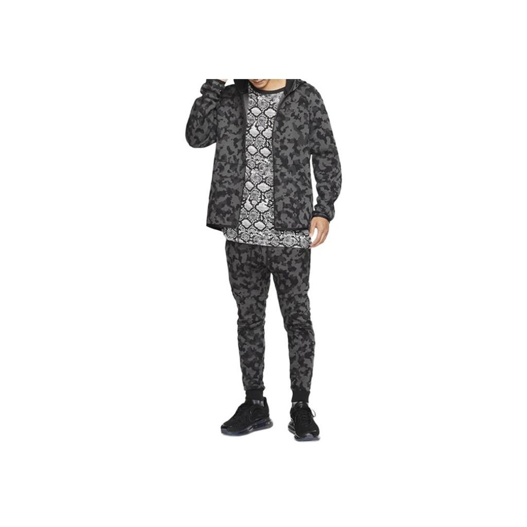 Nike Camo Zip-Up Hoodie Men Hoodies Black-Camo CJ5976-010