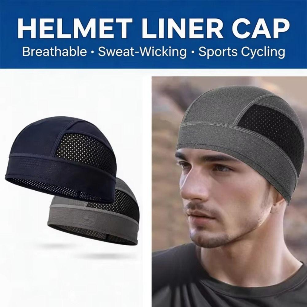 Quick Dry Helmet Inner Cap Sun Protection Running Sports Hat Lightweight Cycling Caps Motorcycle