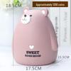 Cutie de bani drăguță cu iepuraș și urs: Capacitate Mare, Rezistent la Cădere, Cutie de Jucării Porc cu Monede Cadou pentru Copii, Design Desen Animat