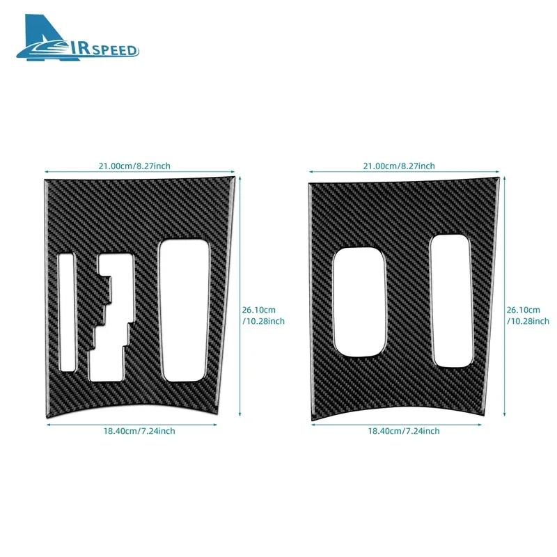 Car Central Control Gear Panel Accessories Real Soft Carbon Fiber Sticker LHD RHD For Chrysler 300 300C 2011 2012 2013 2014