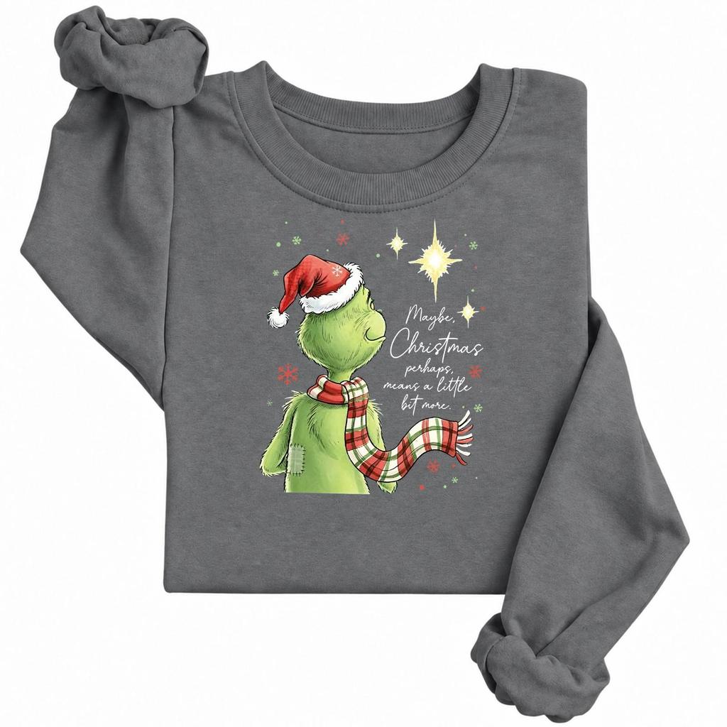 Women's Casual Long Sleeve Printed Crewneck Sweatshirt Pullover Top for Fall and Winter