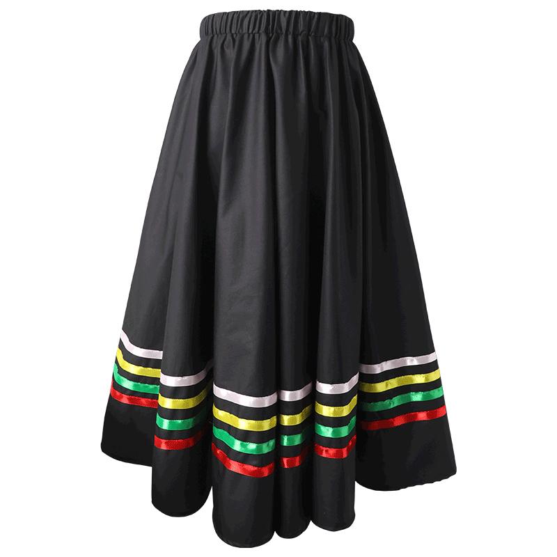 

Ballet Skirts Women Long Elastic Dance Skirt Character Skirts Adults Cotton Stage Performance Skirts Dance Costumes Dress XS чёрный