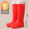 Bundle Mouth Water Shoes Women's Non-slip High Tube Women's Rain Shoes New Rain Boots Women's Adult Water Boots Wear-resistant High Boots