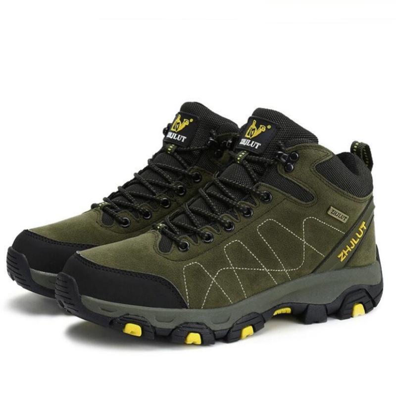 Winter Men's Casual Sports Climbing Shoes Outdoor Travel Anti-Slip Wear-Resistant Warm Cotton Shoes Large Size Work Shoes