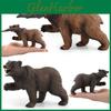 Realistische Schwarzbär- und Braunbär-Waldtierfiguren, perfekt für Kinder