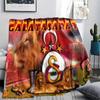 Galatasaray Pattern Flannel Blanket, High Quality Comfortable for All Seasons, Home Decor, Warmth and Comfort, Perfect for Gifts.