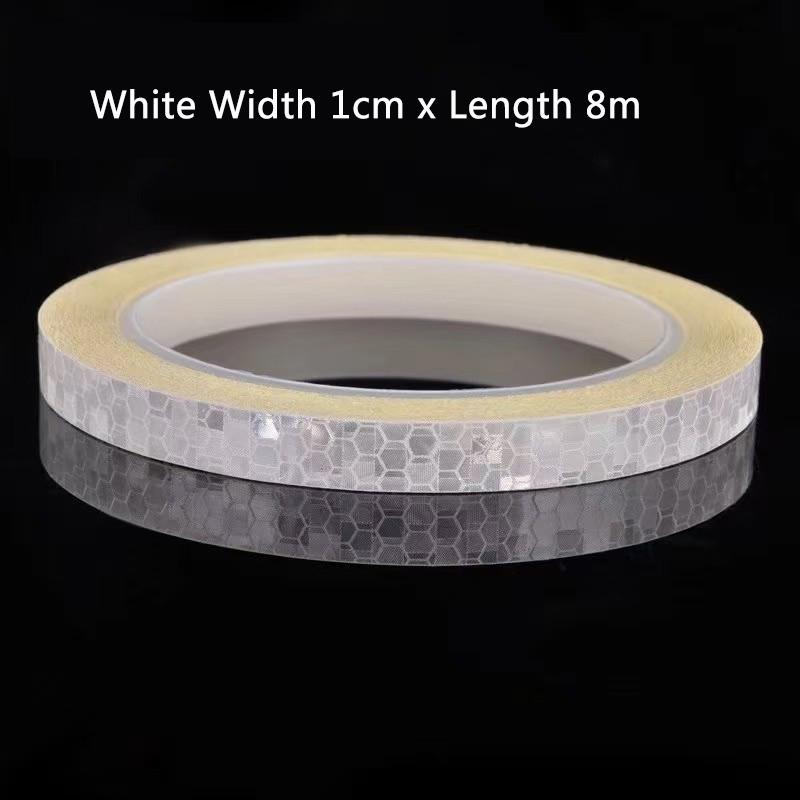 5 Colors Safety Reflective Warning Stickers Waterproof Outdoor Bicycle Rim Reflective Tapes For Bikes Bicycles Motorcycle Decor