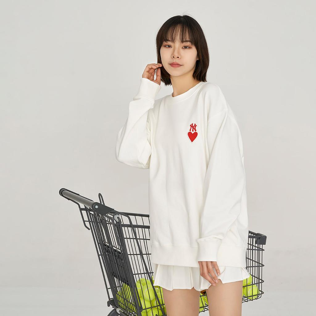 MLB Sweatshirt Unisex Gift Box Set Included Cream 3AMTH0131-50CRS