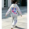 Kids Loungewear Set Boy and Girl Casual Pullover Hoodie & Elastic Waist Trousers for School & Play