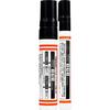 Teranishi Chemical Magic Ink Emergency Permanent Marker Set 2-Pack Extra Broad & Medium Black Waterproof Ink MSGC-T1-2P