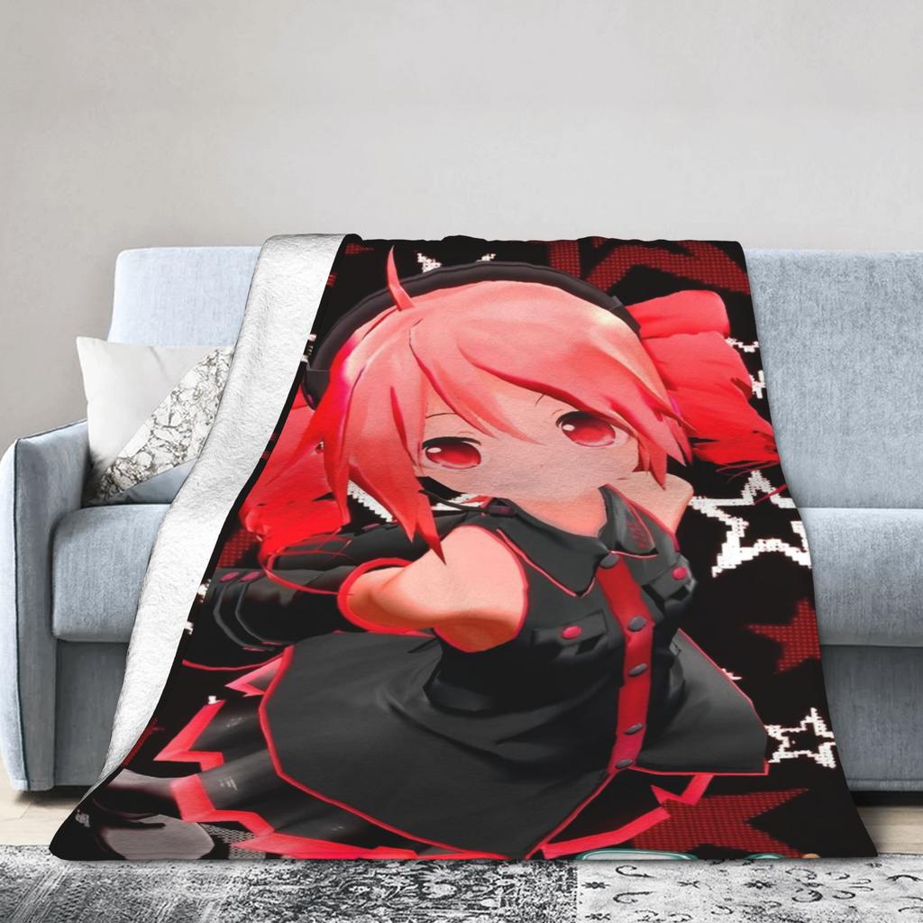 Kasane Teto Girl Blankets  Fuzzy Awesome Warm Throw Blanket for Chair Covering Sofa Spring/Autumn