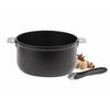 CRISTEL Black Line Deep Pot, 20cm, Gas/IH Compatible, No Lid, CWTEC20