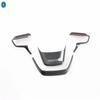 Carbon Fiber Look Car Steering Wheel Bottom Decor Frame Cover Trim ABS Accessories Fit For Toyota Highlander