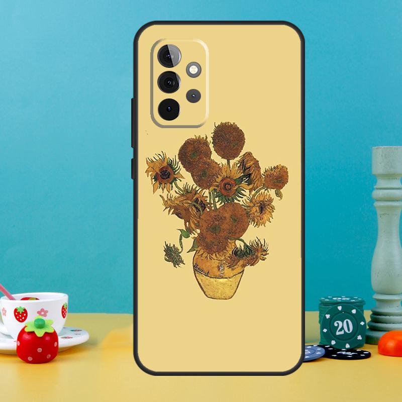 Sunflower Case For Samsung Galaxy A05 A36 A56 A26 A16 A53 A33 A13 A12 A32 A52 A55 A35 A15 A54 A34 A14