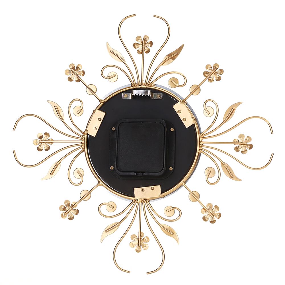 Vintage Metal Art Wyciszenie Zegar ścienny Kryształowy duży zegar ścienny Zegar Home Decor