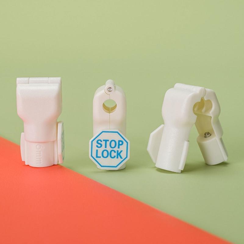 Universals 6mm Hole Anti Theft Hook Fasteners for Shelving Durability ABS Construction Easy Installation
