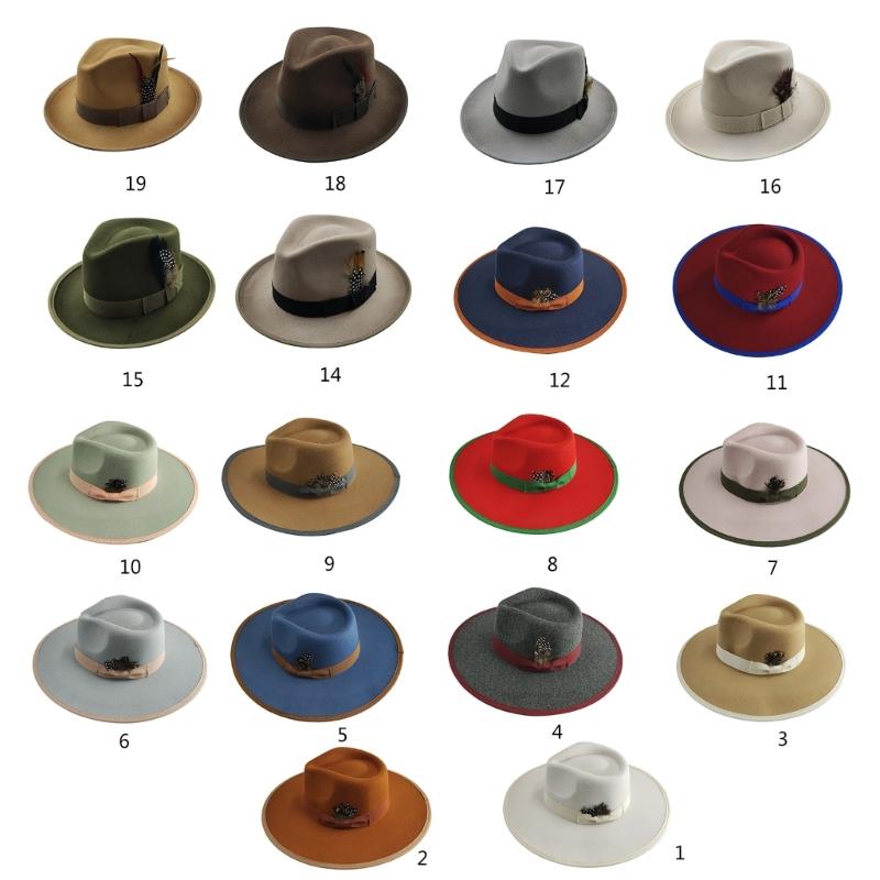 Stylish Wide Border Hat Sun Protecting Fashionable Hat British Styles Hat for Holiday Celebrations